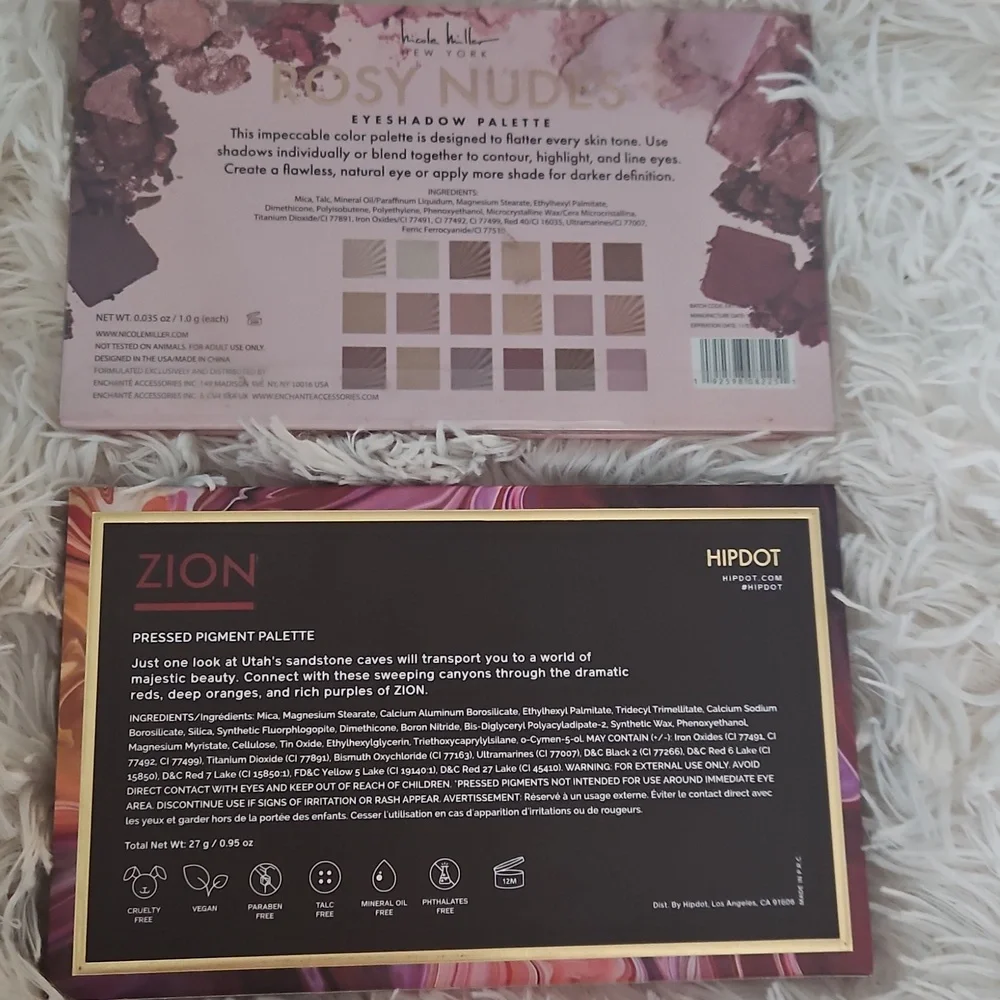 NEW NICOLE MILLER PINK PURPLE SHIMMER EYESHADOW COSMETIC MAKEUP PALETTE BUNDLE - Picture 6 of 6